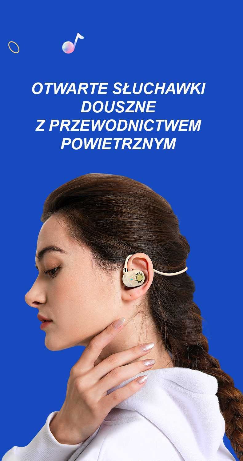Słuchawki bezprzewodowe nauszne Mobilari z przewodnictwem kostnym