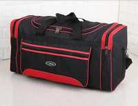Nowa torba turystyczna podróżna sportowa czarna czerwona XL 90l 100l