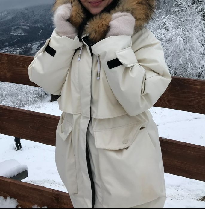 Парка зимова з натуральним хутром