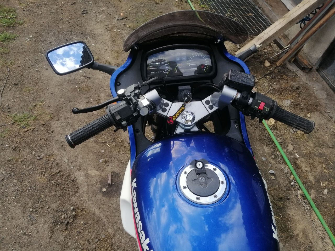 Kawasaki gpz 500 gpz500 części silnik gaźnik moduł lagi chłodnica kolo