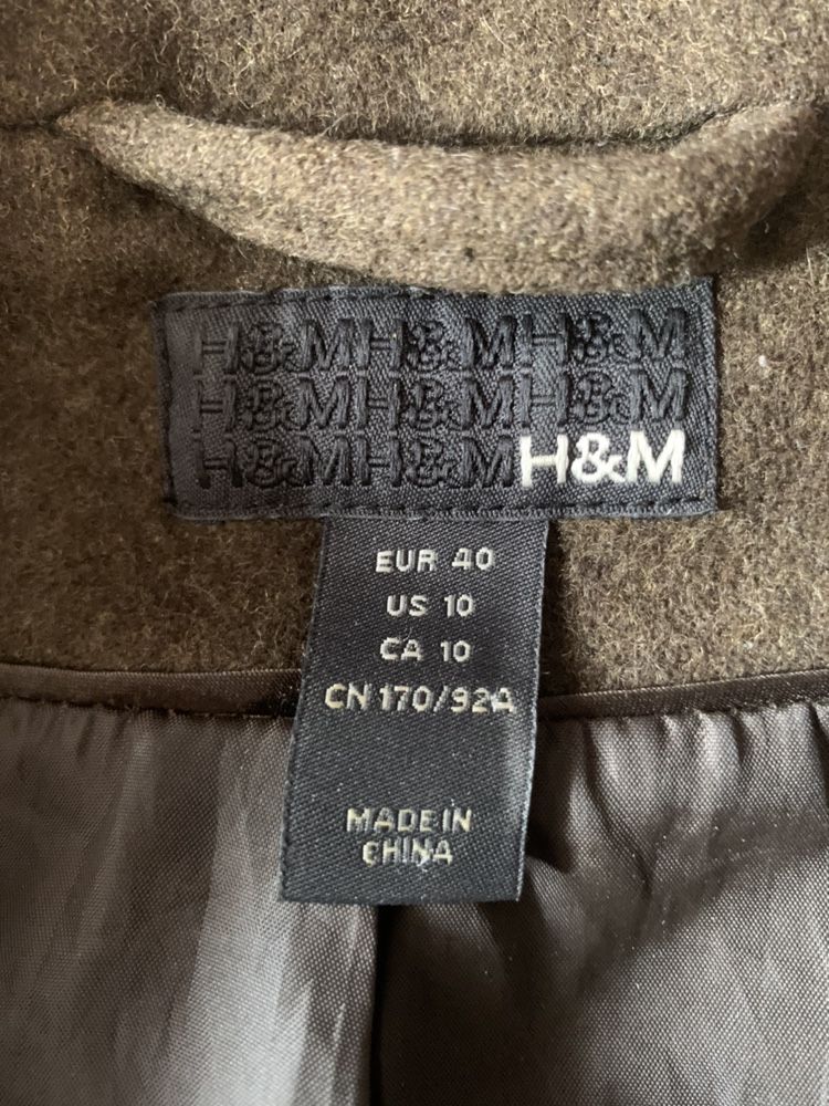 Куртка пальто кашемірова H&M демісезонна