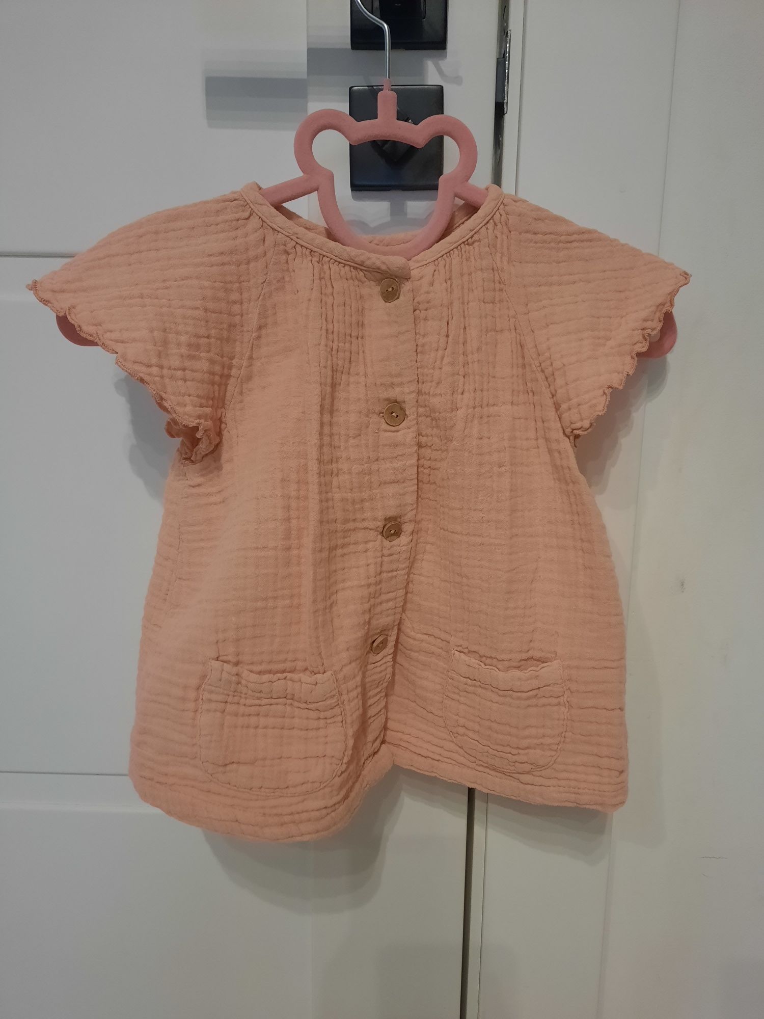 Różowa bluzka koszula Zara 92 cm