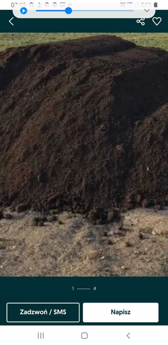 Ziemia ogrodowa przesiana i torf czarnoziem.