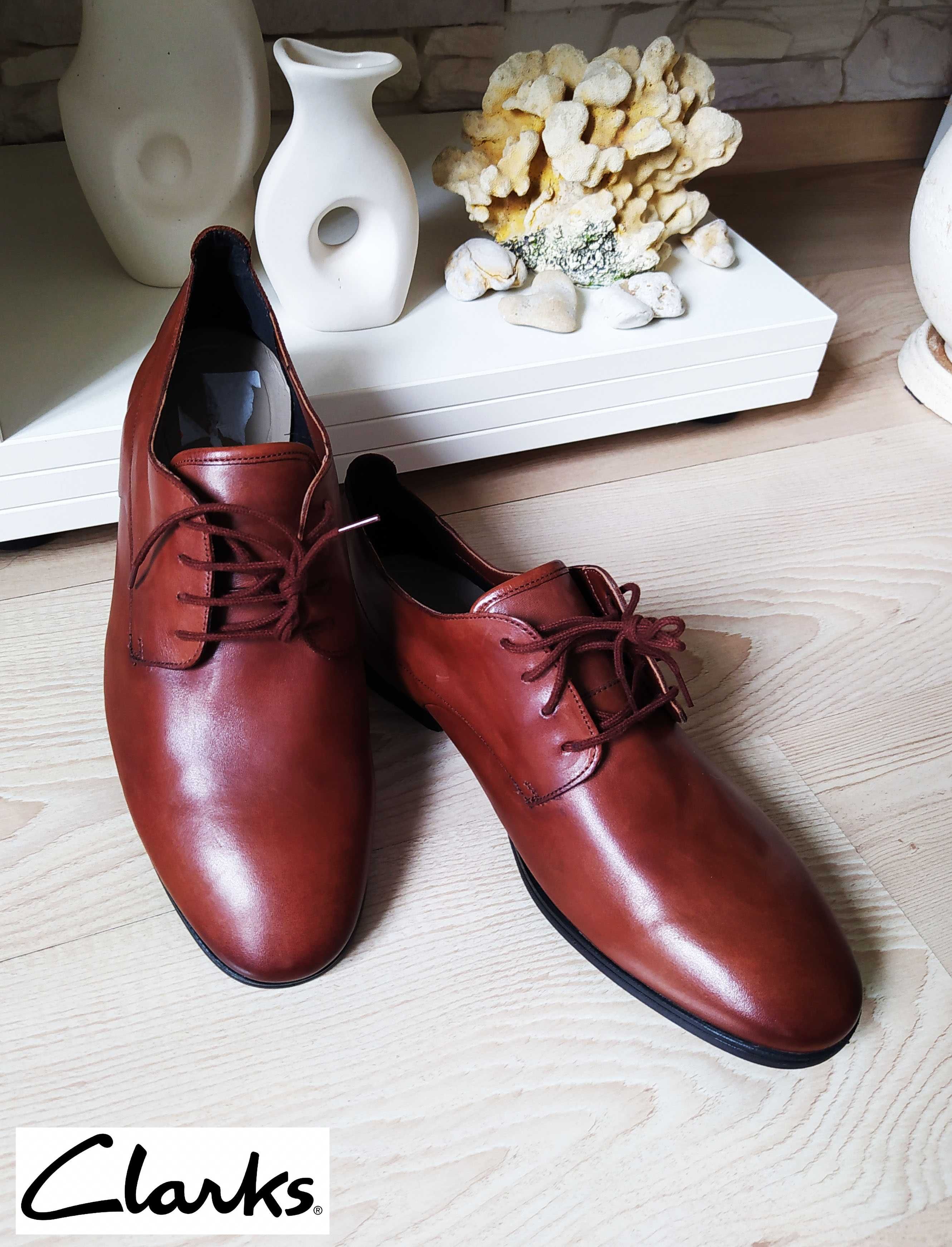 Туфли Clarks. Оригинал. Англия. Новые. Натуральная кожа. Ботинки. 42,5