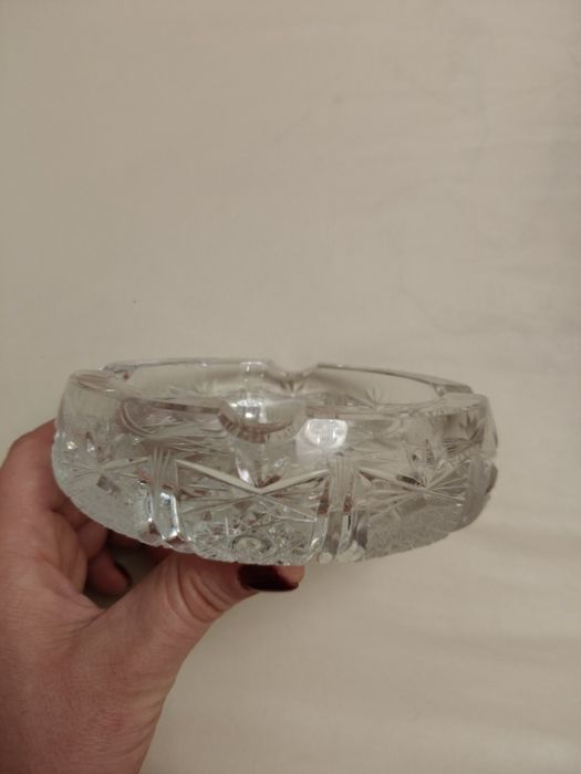 Popielniczka okres PRL kryształy