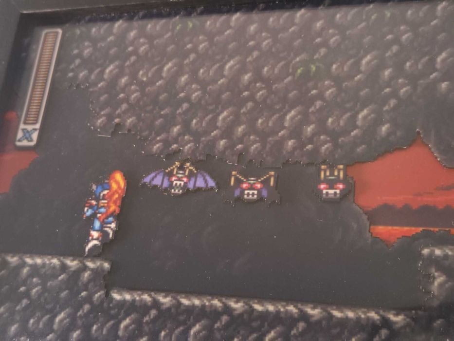 Diorama em Porta Retrato Mega Man X2 (SNES)