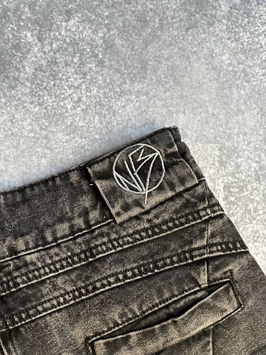 NFS NO FAITH STUDIOS baggy faded opium archive джинси широкие джинсы Л