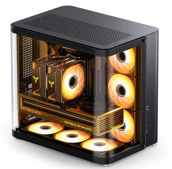 Caixa PC  ATX Jonsbo TK-2 2.0 Vidro Temperado Preto