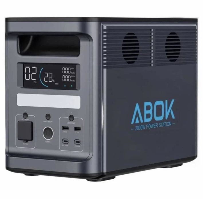 ‼️ПОТУЖНА Зарядна станція ABOK 4000W/2000W 1536Wh ЗАРЯДКА ЗА 50 Хвилин