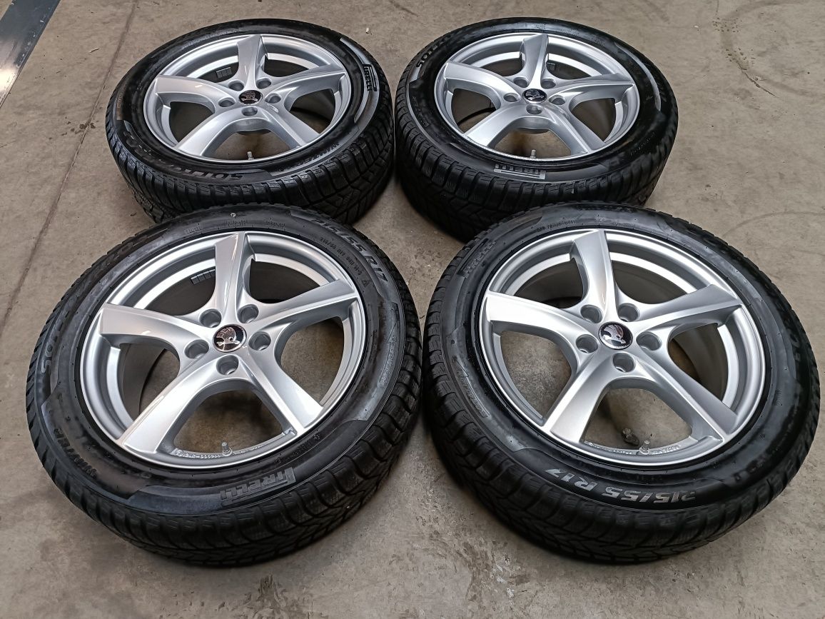 Kola zimowe Alufelgi Skoda 17 cali 5x112 Yeti Octavia Superb Karoq