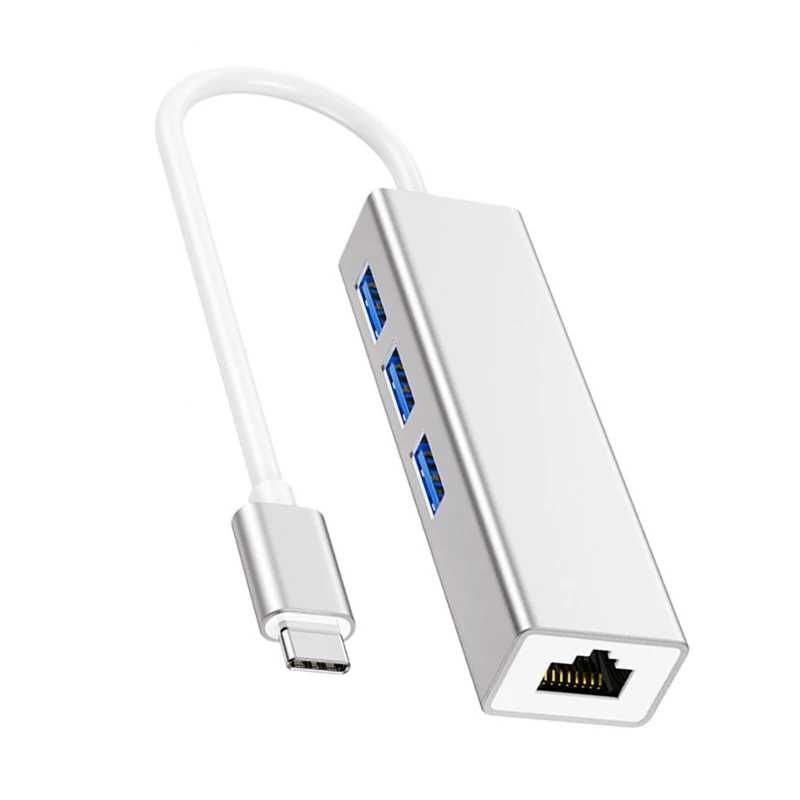 Hub Хаб для Macbook, Ноутбук USB 3.0 Ethernet RJ45 Хаб