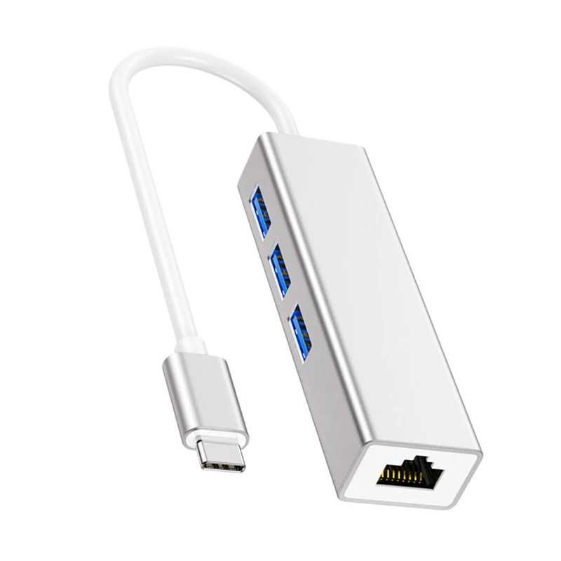 Hub Хаб для Macbook, Ноутбук USB 3.0 Ethernet RJ45 Хаб 22