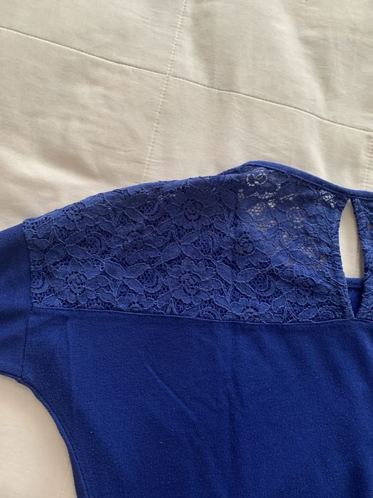 Camisola azul cobalto