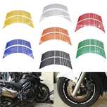 Fitas autocolantes refletoras jantes rodas 17, 18 e 19 pol moto ou car