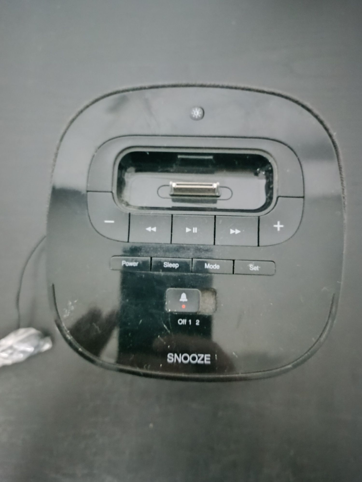 Despertador, radio e dock para ipod