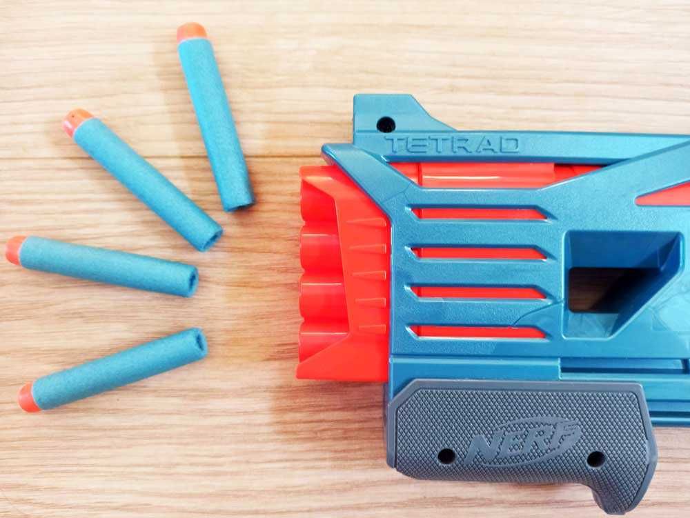 pistolet NERF Elite 2.0 Tetrad QS4  NOWY