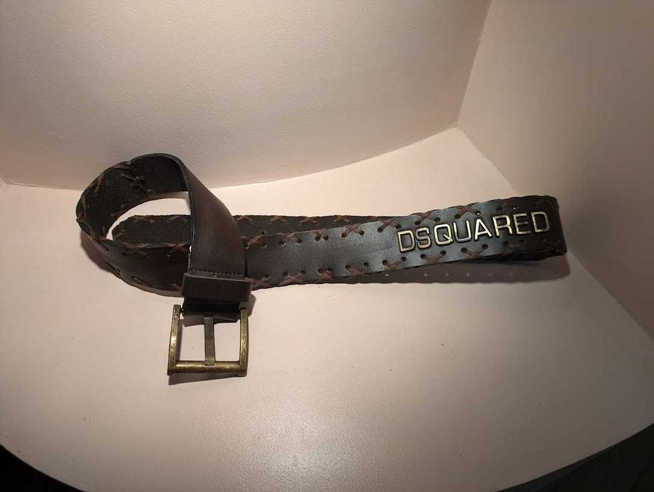 Ремінь шкіряний оригінал Dsquared, 115 см, Італія