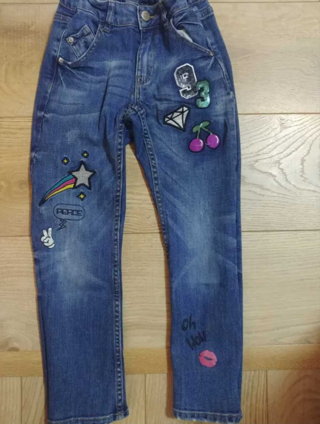 Jak nowy 128 H&M zestaw dla dziewczynki bluza sweter