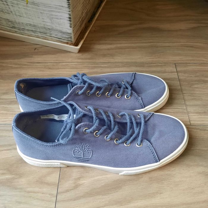 Niebieskie/Jeansowe buty Timberland