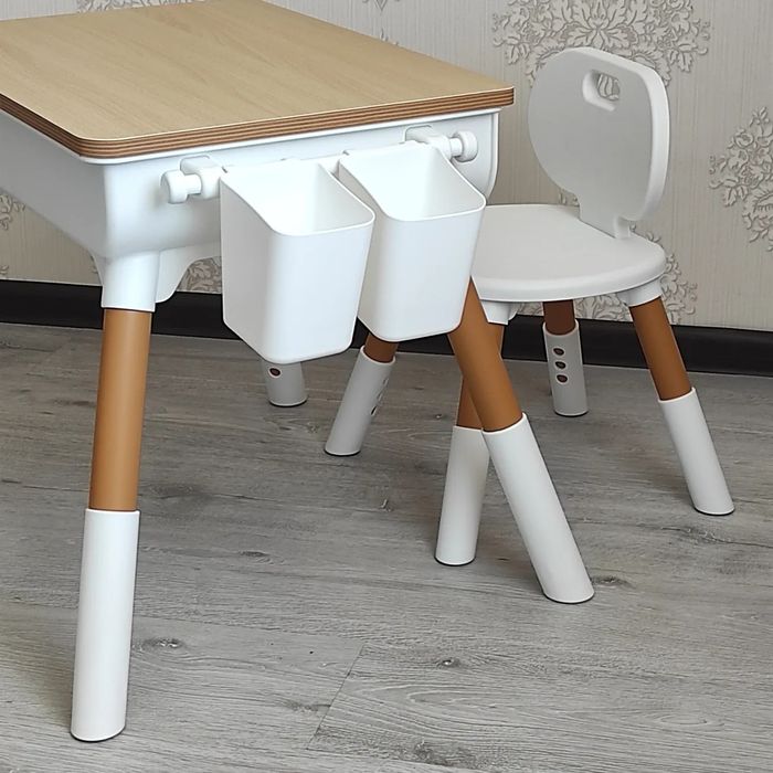 Столик мультивуди 3 в 1 Poppet  Дитячий столик Детский стол