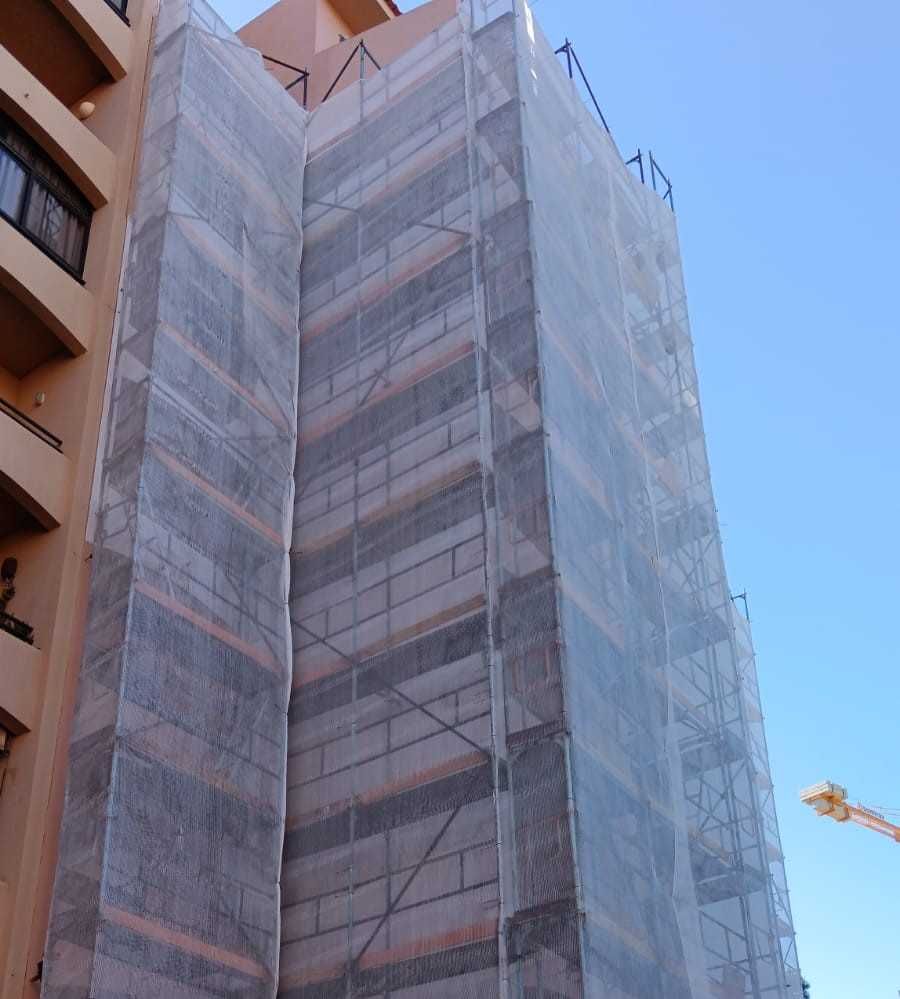 Andaime 700m² Completo com Acessórios - Andaime Europeu R75 Pintado