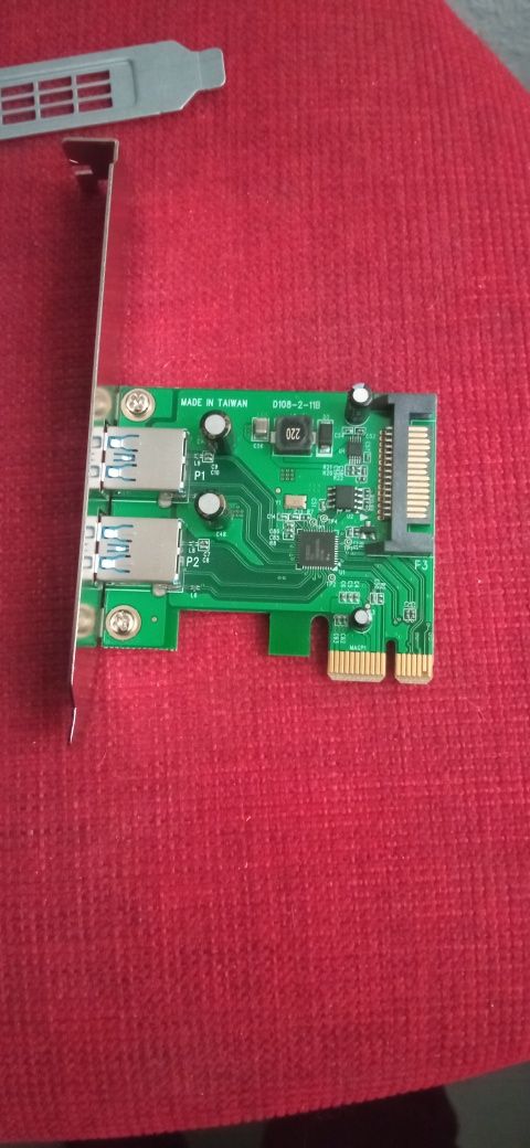 Karta PCI USB 3.0 do Komputera PC 2 Porty PCI Express SATA PCiE