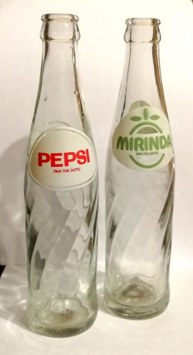 Butelka pepsi-cola & mirinda pamiątka PRL
