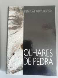 Livros diamantes e olhares de pedra estátuas portuguesas
