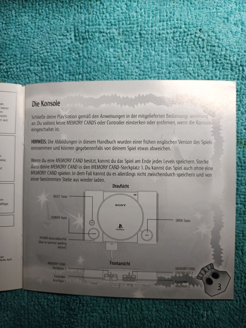 PlayStation 1 Hugo PSX ps1 psone Książeczka Manual