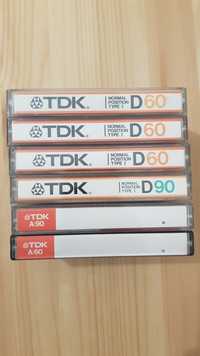 TDK D TDK A. Zestaw 6 kaset magnetofonowych