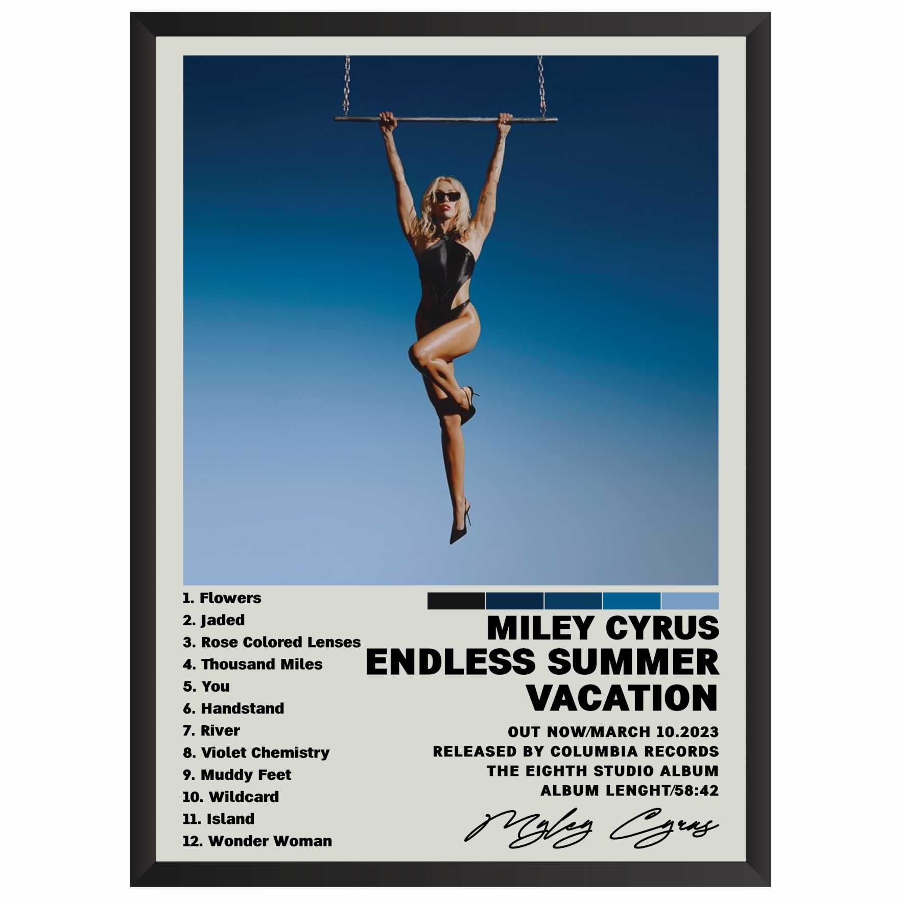 Miley Cyrus Endless summer vacation Plakat Obraz z albumem prezent