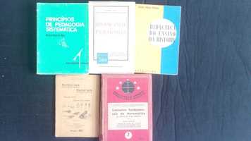 Conjunto de +40 livros sobre Pedagogia ensino formação professores