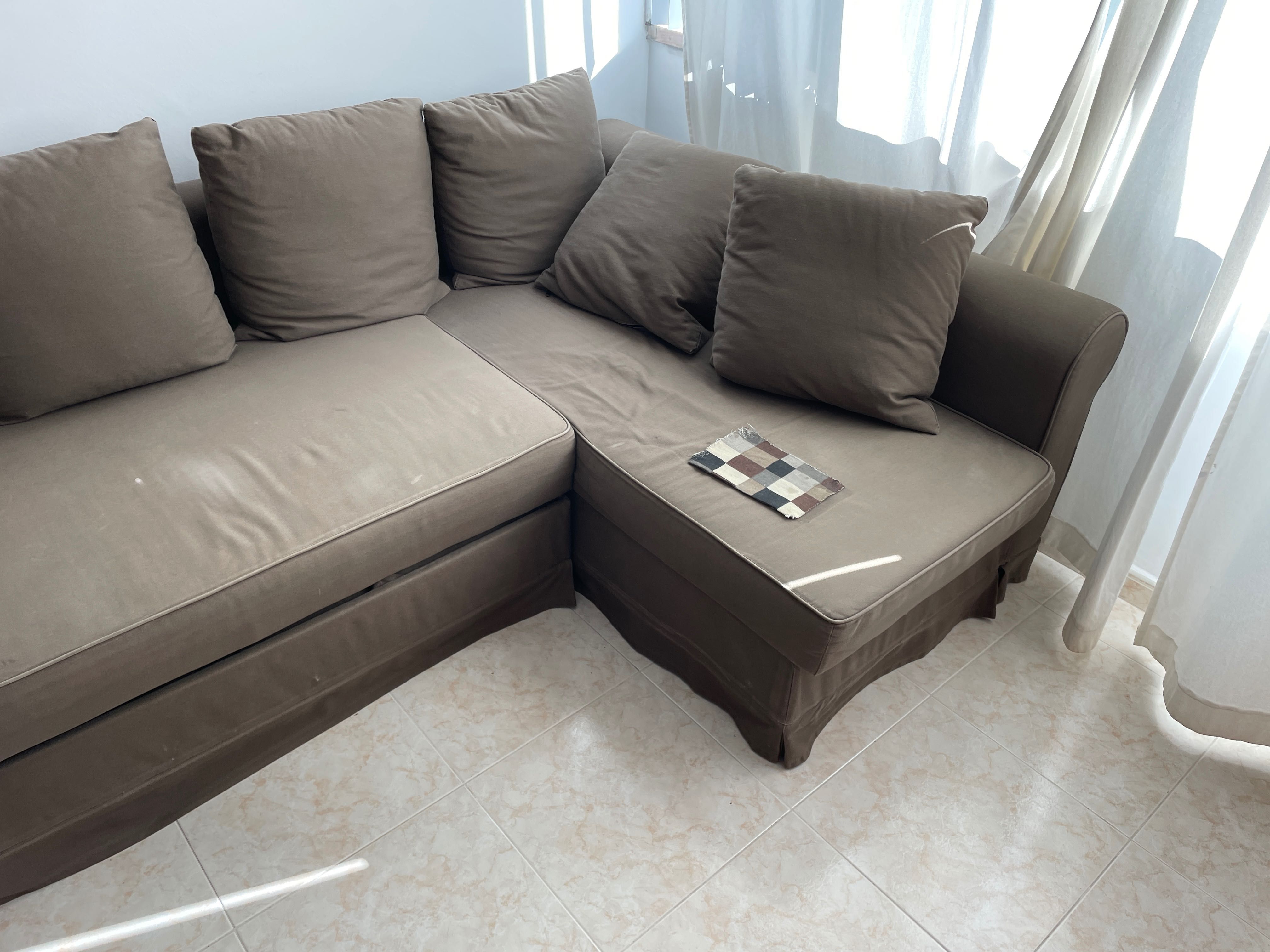 Sofá de 3 lugares com extensão
