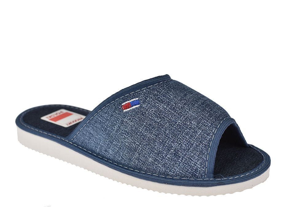 Kapcie domowe damskie  bez palców jeans 097 rozm. 37