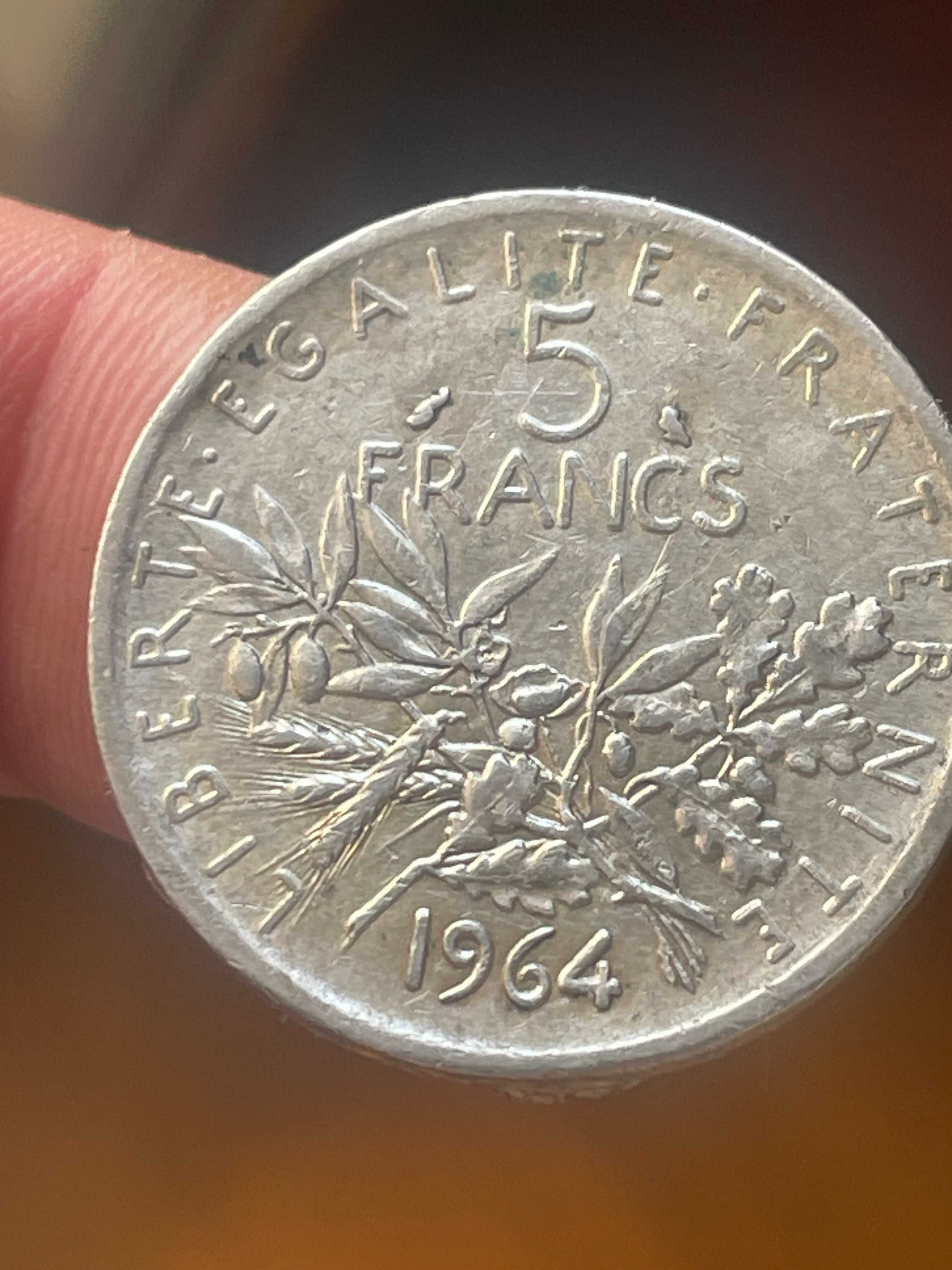 moeda em prata 1964 França