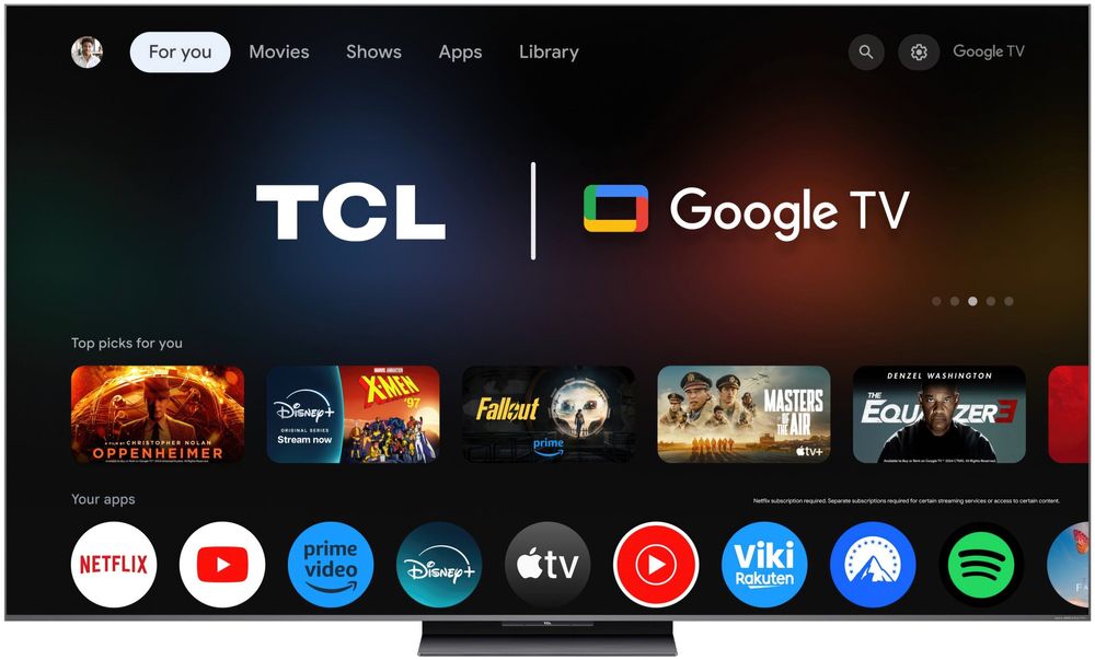 Telewizor TCL 75C8K 75" QD-Mini LED 4K 144 Hz Google TV