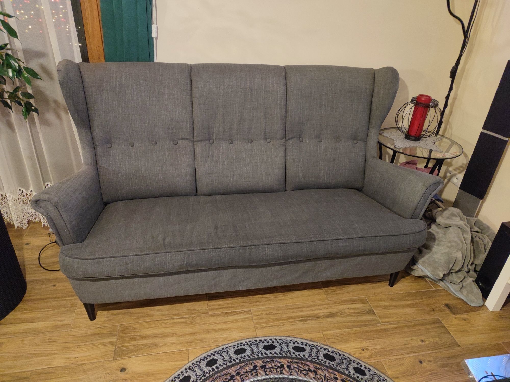 Ikea STRANDMON fotel sofa kanapa uszak