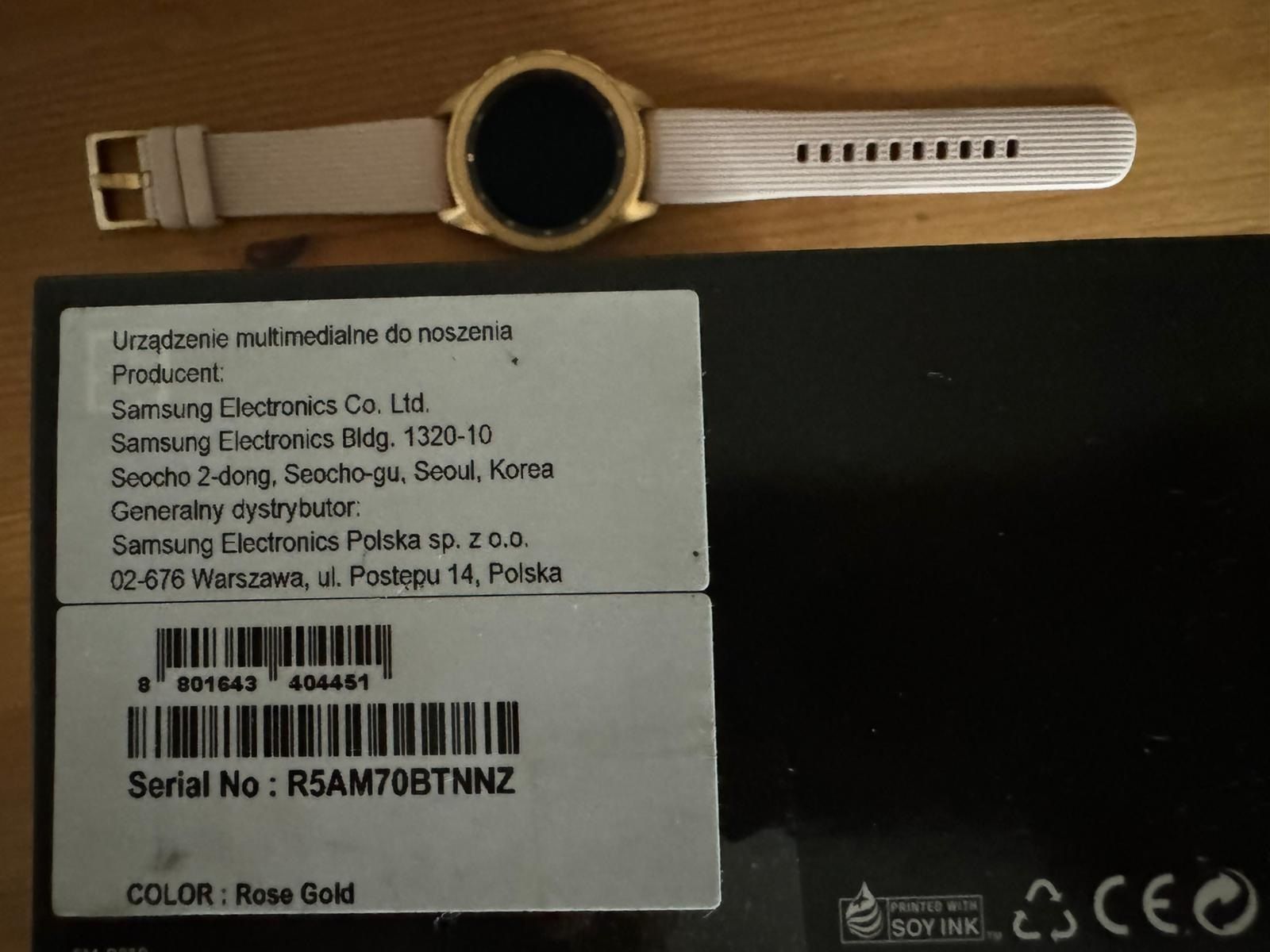 Smartwatch SAMSUNG Galaxy Watch 42mm Różowy
