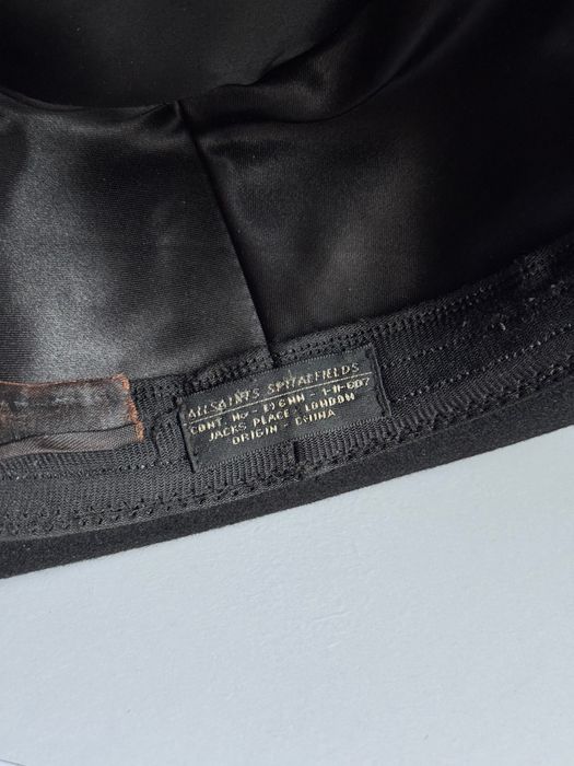 Капелюх федора AllSaints Spitalfields M/L чорний вовна