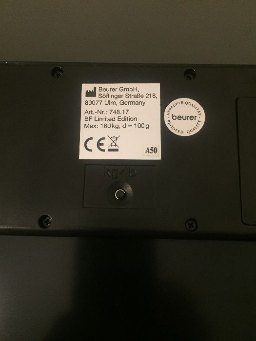 Balança eletrónica da Beurer