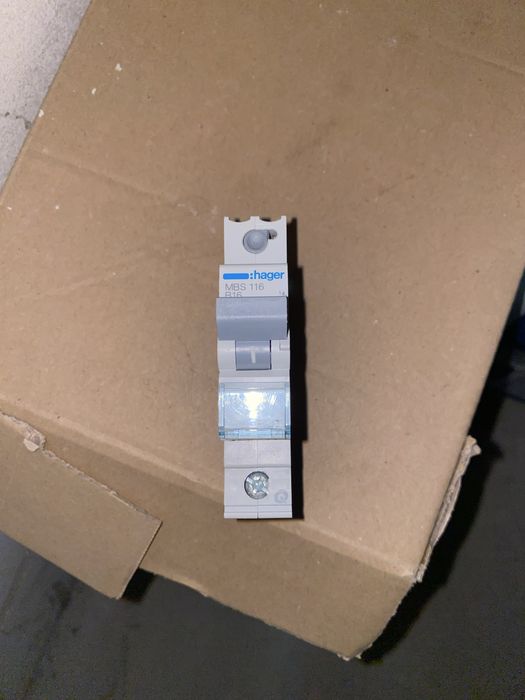 Wyłączniki nadprądowe Hager MBS116, MBN116 i MBN110