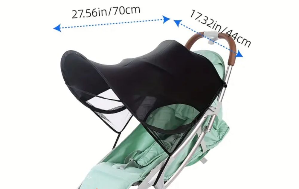 Regulowany parasol na wózek dziecięcy