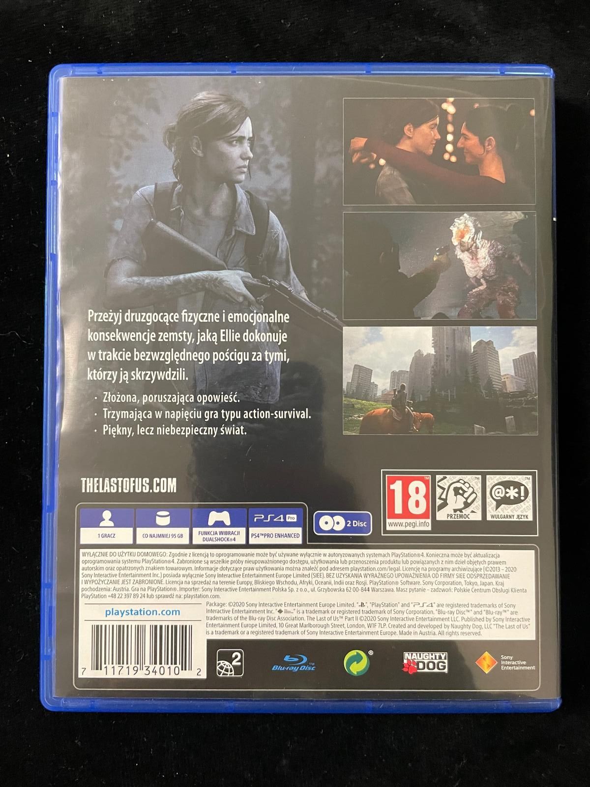 The Last of Us Part II PL Dubbing PS4 PS5 część 2 po polsku BDB stan