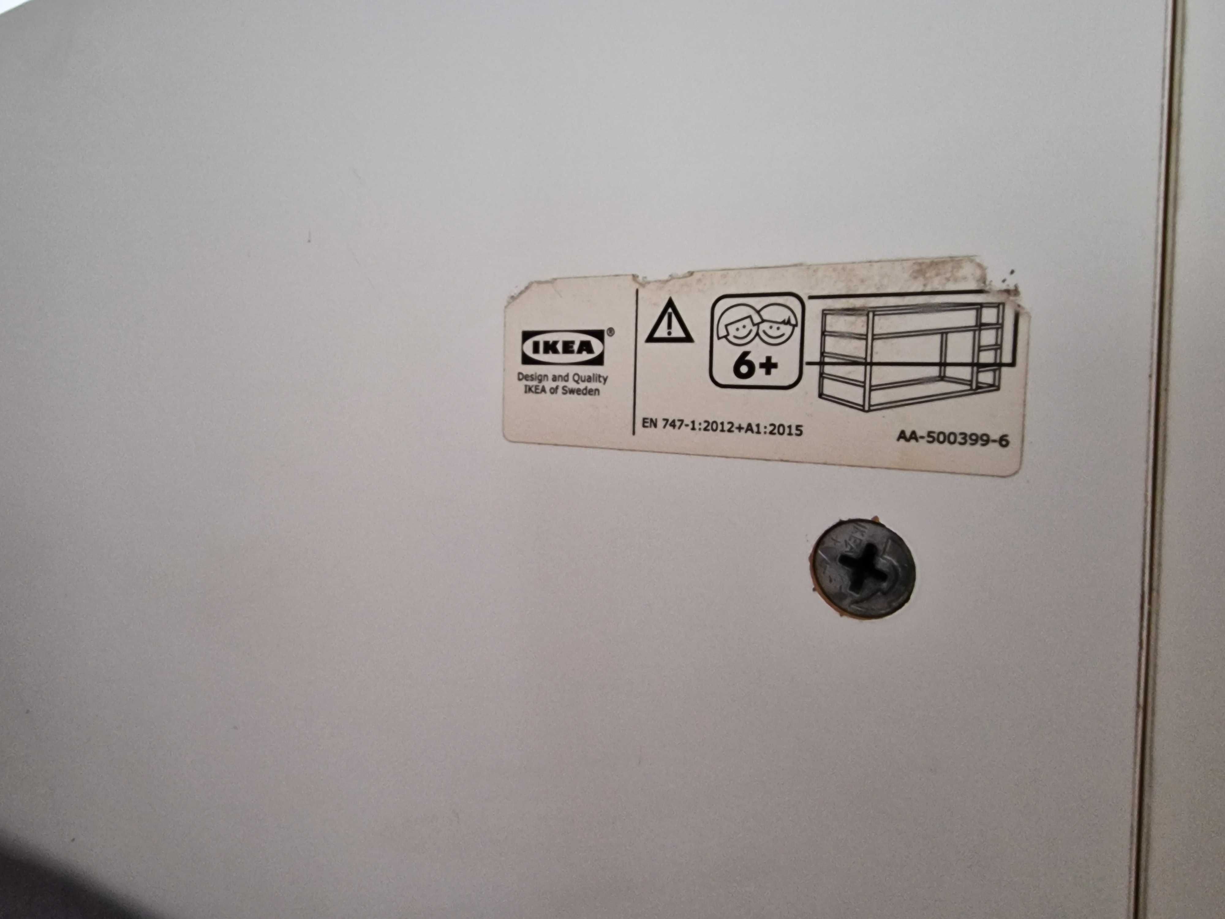 Łóżko piętrowe z biurkiem i szafką ikea