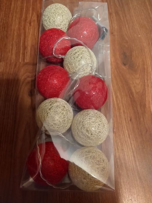 Kule dekoracyjne LED, lampki NOWE Boże Narodzenie