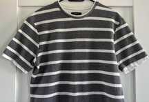 Stylowa koszulka-bluzka męska w paski t-shirt ZARA M - L / oryginalna