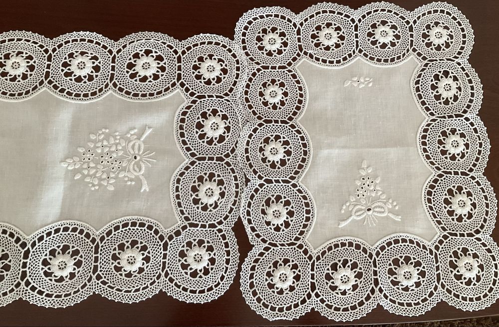 Conjunto de 3 naperon em linho- NOVO