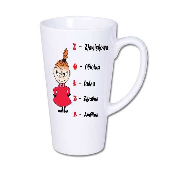 Kubek z nadrukiem Mała Mi,  Śmieszne, BI-LATTE2-MI-014