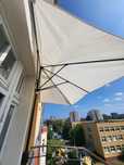 Parasol balkonowy przyścienny półkole