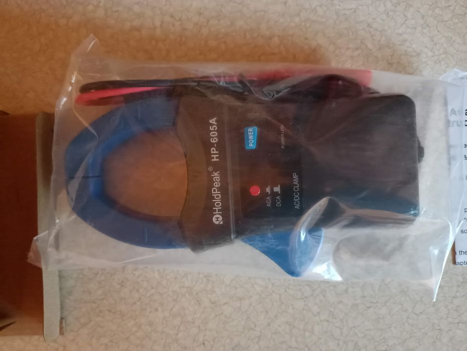 Cęgi pomiarowe oscyloskop HOLD PEAK 600A DC/AC